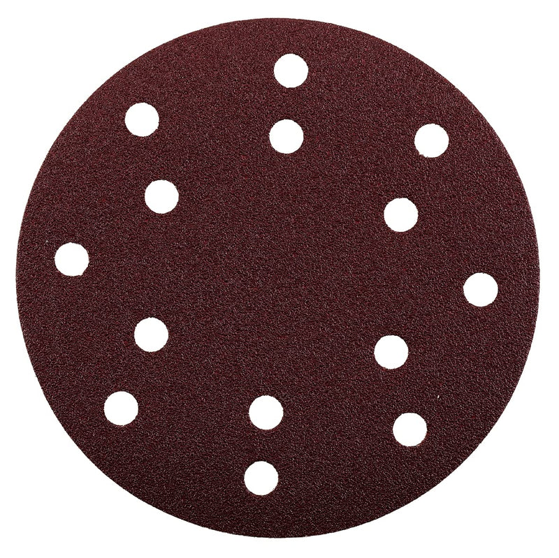 [Australia - AusPower] - KWB Quick Stick Wood and Metal Self Adhesive Sanding Discs 150 mm Diameter, Hole Punched, 4920 04 