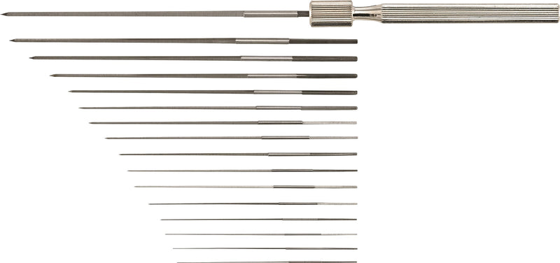 [Australia - AusPower] - STAHLWILLE 11085 Nozzle Reamers, Pack of 16 + Holder in Case, Cleaning Carburettor Nozzles (Motorcycle/Scooter), Inkjet Printer, 3D Printer, Made in Germany 