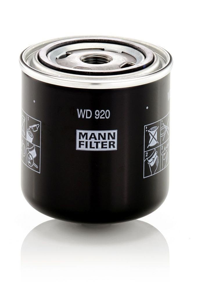 [Australia - AusPower] - Original MANN-FILTER Hydraulic Oil Filter WD 920 – For Industrial, Agricultural and Construction Machinery 