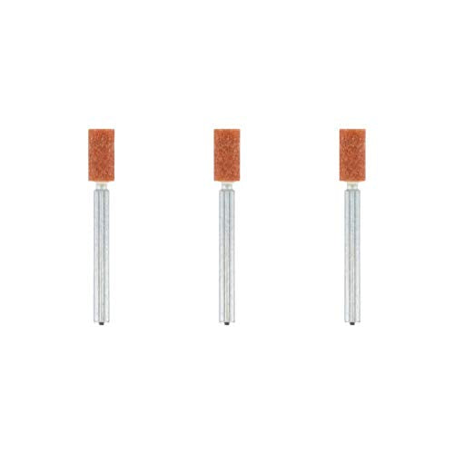 Dremel 8153 Corundum Grinding Tip - Accessory Set for Multifunctional Tool with 3 Sanding Tips 4.8 mm for Sharpening, Smoothing and Sanding Metal, Castings, Welded Connections, Rivets and Rust 8153 - Cylinder Small 4.8 mm