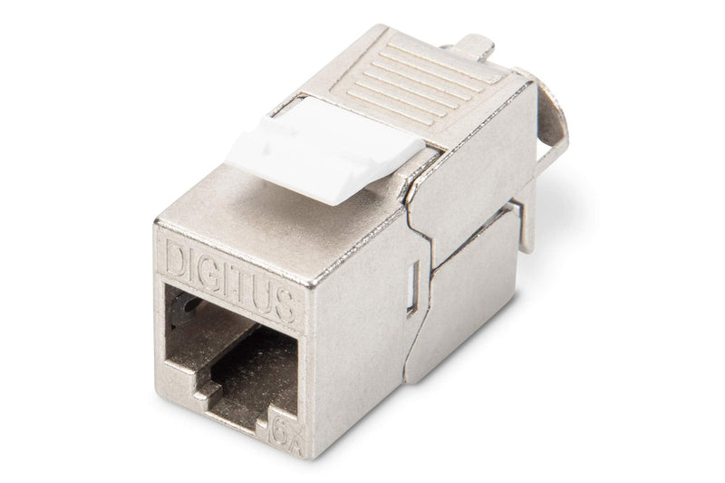 Assmann DN-93615 Digitus Cat 6a Shielded Keystone Module | Tool Free - LSA - PoE++ - AWG 26-22 - RJ45 Female - 10Gbps - For junction boxes and patch panels Standard version 1 pc.
