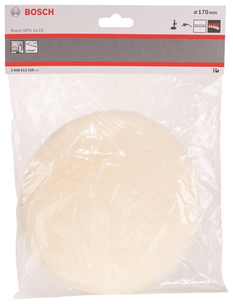 [Australia - AusPower] - Bosch 2608612026 Lambskin disc, Diameter 170 mm, White 