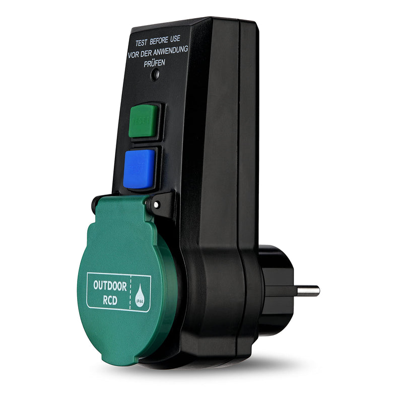 [Australia - AusPower] - REV Ritter 0515494555 RCD Safety Adapter 16 A 0,03 A Black FI Adapter 