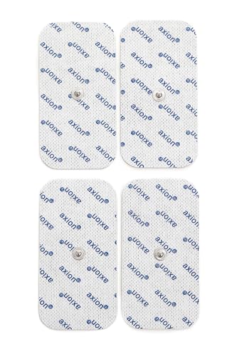 Sanitas Beurer Compatible Clectrodes 10x5 cm, 4 Pieces | Compatible with Sanitas TENS device and EMS muscle stimulator (eg SEM43, SEM44) & Beurer (eg EM49, EM56). Reusable