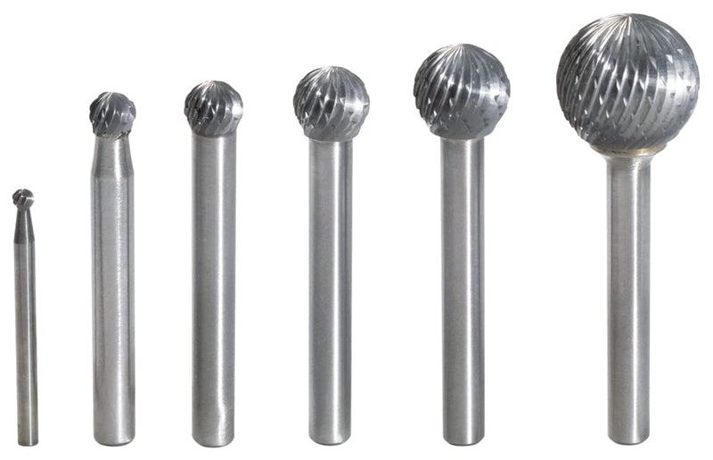 [Australia - AusPower] - KS Tools 515.3282 Hard metal ball milling burr form D, 6mm 6 mm 