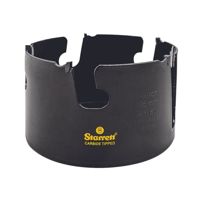 [Australia - AusPower] - Starrett Carbide Hole Saw MPH0418 Multipurpose TCT Hole Saw for Wood MDF Plastic Ceramic Wall Tile 105mm 