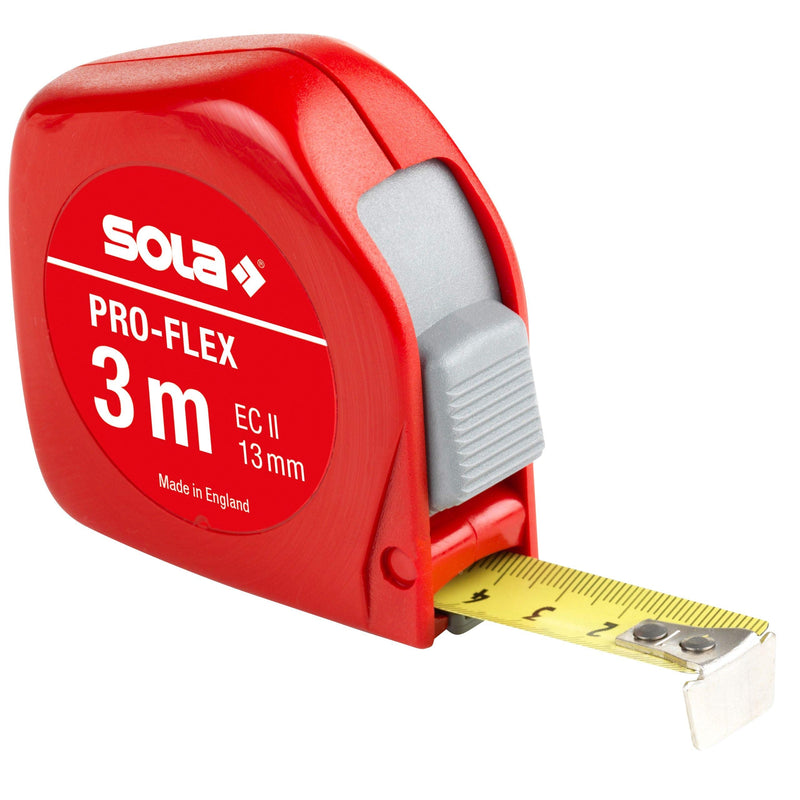 [Australia - AusPower] - Sola 50014234"Pro-Flex PF 3" Tape Measure, Red, 3 m 