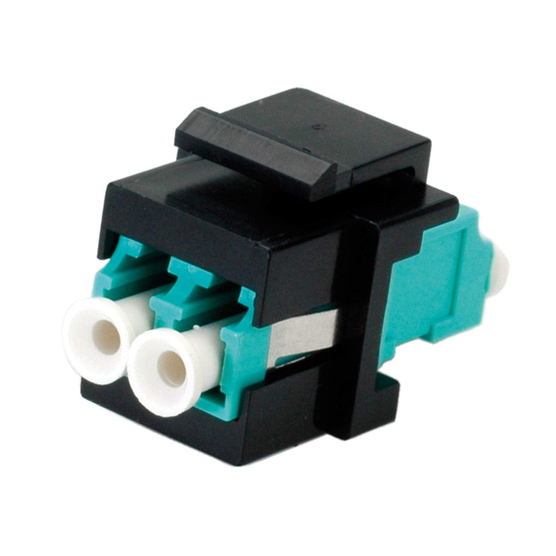 ROLINE Keystone fibre optic adapter LC/LC Duplex, Multimode, OM3 Black