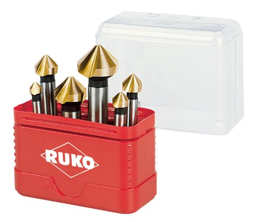 Ruko A102156T Tin Cone and Deburring Countersink Set