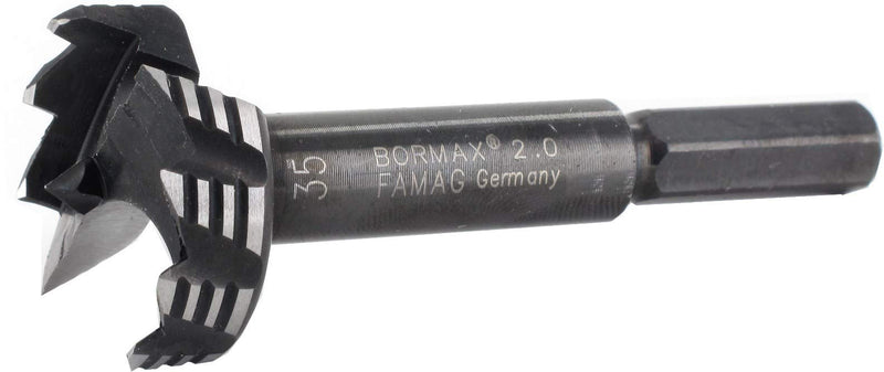 FAMAG Bormax 2.0 WS Forstner Drill Bit, 15 x 57 x 90 mm, Shank: 8 mm 15x57x90mm S=8mm