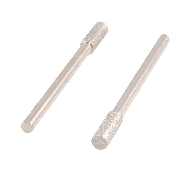 [Australia - AusPower] - Sourcingmap 4x 4 mm Cylinder Head Diamond Mounted Point Abrasive Wheel 45 mm Long 12g de 