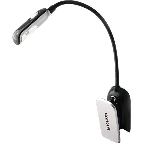 LED Pen Light | 150 mm flexible neck, wide light angle, LED, includes 2 x CR2032 batteries, the 150 mm long, clamp lamp for music stand 1 - Pack LED Book Light (1-Pack)