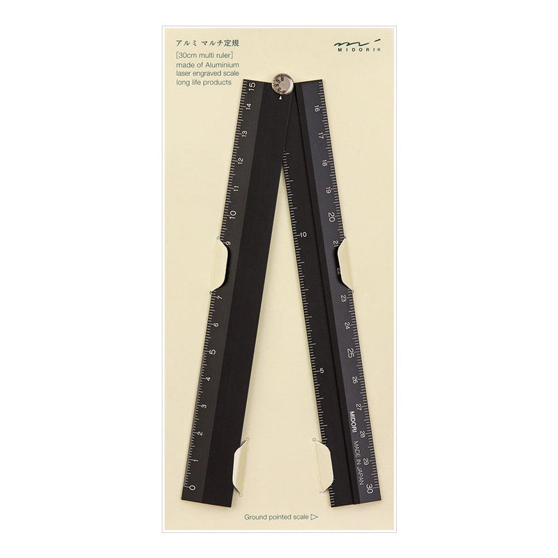 [Australia - AusPower] - Midori Aluminium Ruler - Black 