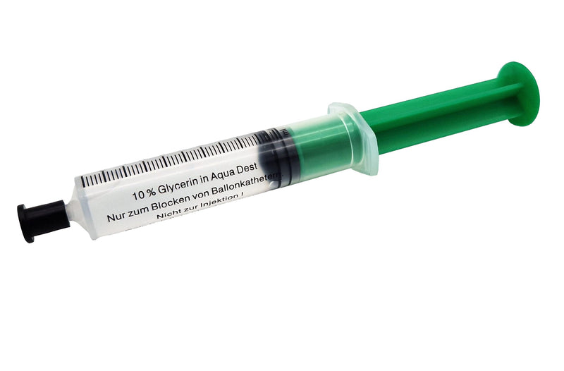 TIGA-MED Blocker Syringe 10ml - Sterile Individually Packed | Water Glycerine Blend Against Balloon Diffusion | For Balloon Catheters & Urinary Bladder Catheters | Pack of 5