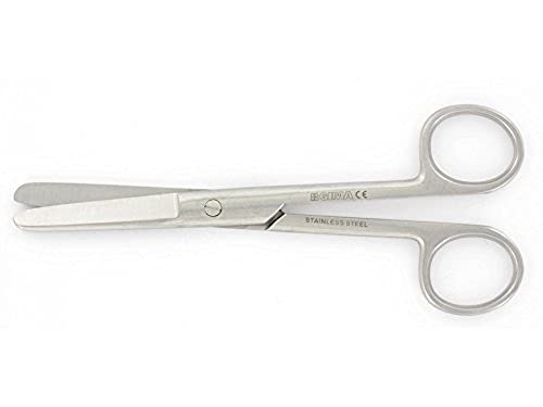 Gima - Straight Surgical Scissors, Blunt End, Length 11.5 cm, Stainless Steel