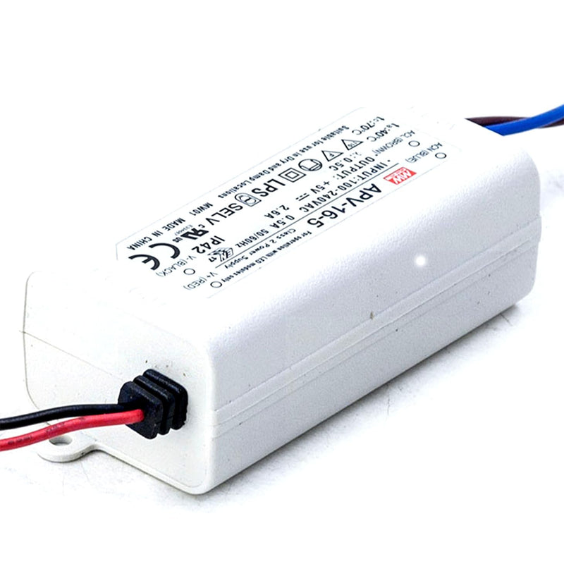 LED power supply 13W 5V 2,6A ; MeanWell, APV-16-5 ; Switching power supply