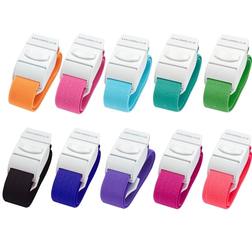 Pack of 10 Vein Storage Tubes Storage Tape (10 Different Color Sets) 10 Different Color Sets