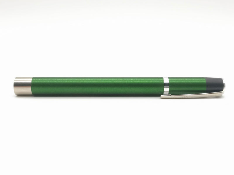 RC Diagnostic Light Pupil Light Aluminum Green with Clip Moment Switch and Incandescent Bulb