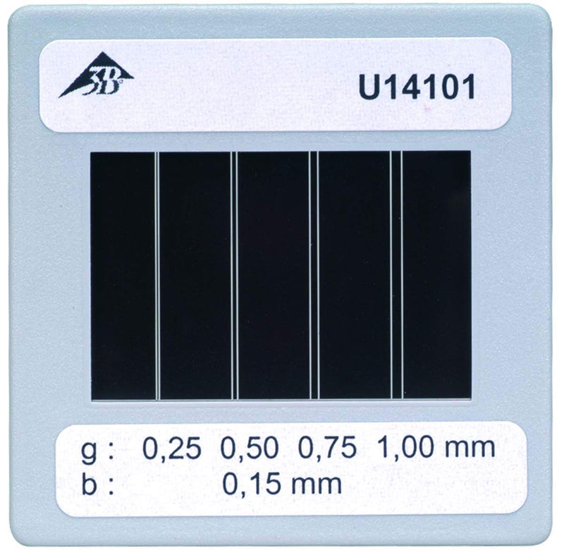 [Australia - AusPower] - 3B Scientific U14101 Diaphragm With 4 Double Slits Of Different Spacing 