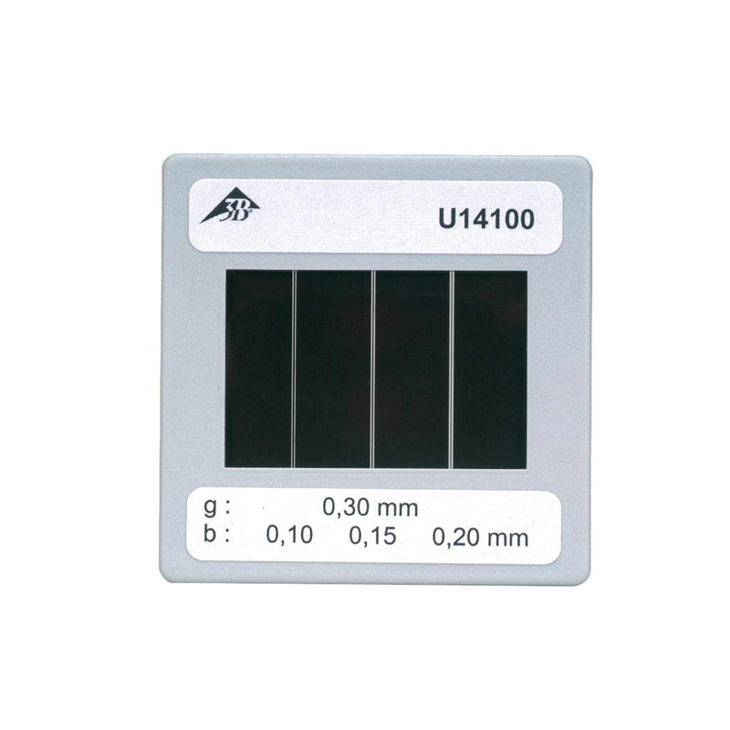 [Australia - AusPower] - 3B Scientific U14100 Diaphragm With 3 Double Slits Of Different Width 