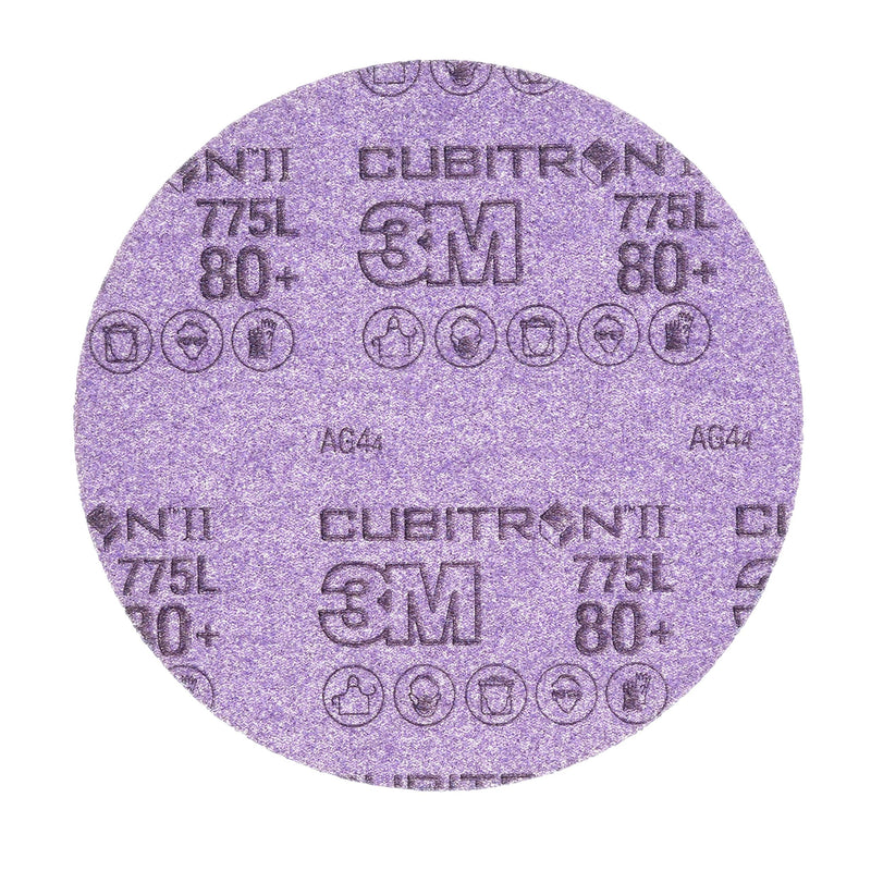 [Australia - AusPower] - 3M Cubitron II Hookit Film Disc 775L, 6" x NH, 6 Holes, 80+ C-Weight, 250 per Case (Pack of 50) 