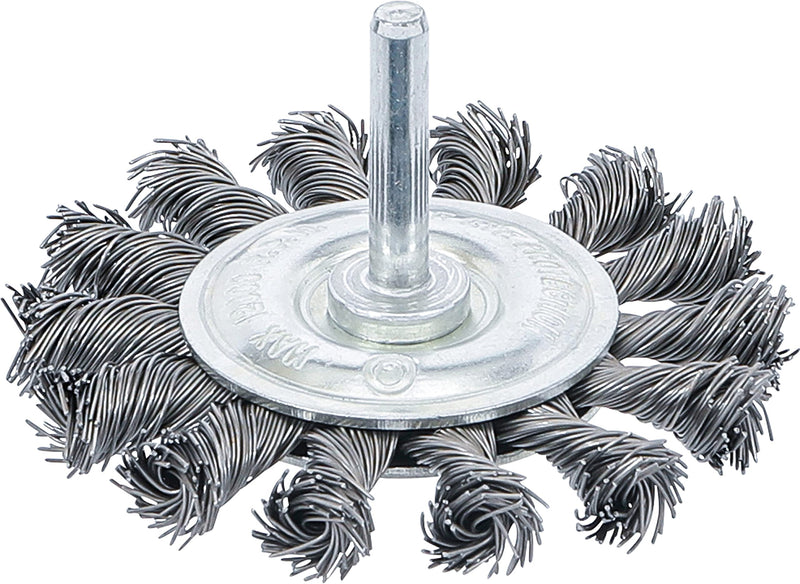 [Australia - AusPower] - BGS 3982 Knotted Disc Brush, Grey/Silver, 75 mm 