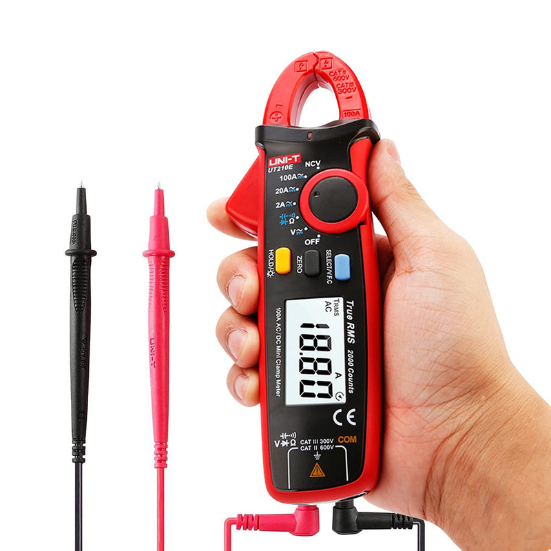 PL NoName VC-330 Handheld Multimeter, Digital Current Clamp CAT II 600 V, CAT III 300 V Display (Counts): 2000 UT210E