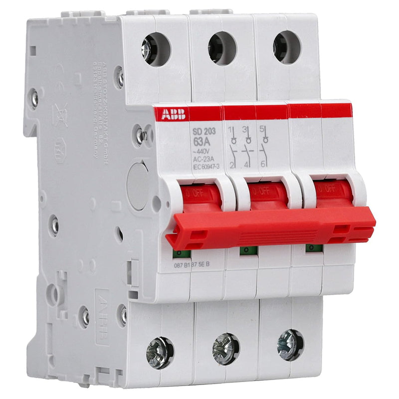 [Australia - AusPower] - ABB SD203/63 Switch Disconnect Switch 3P, 63A 4016779904230 