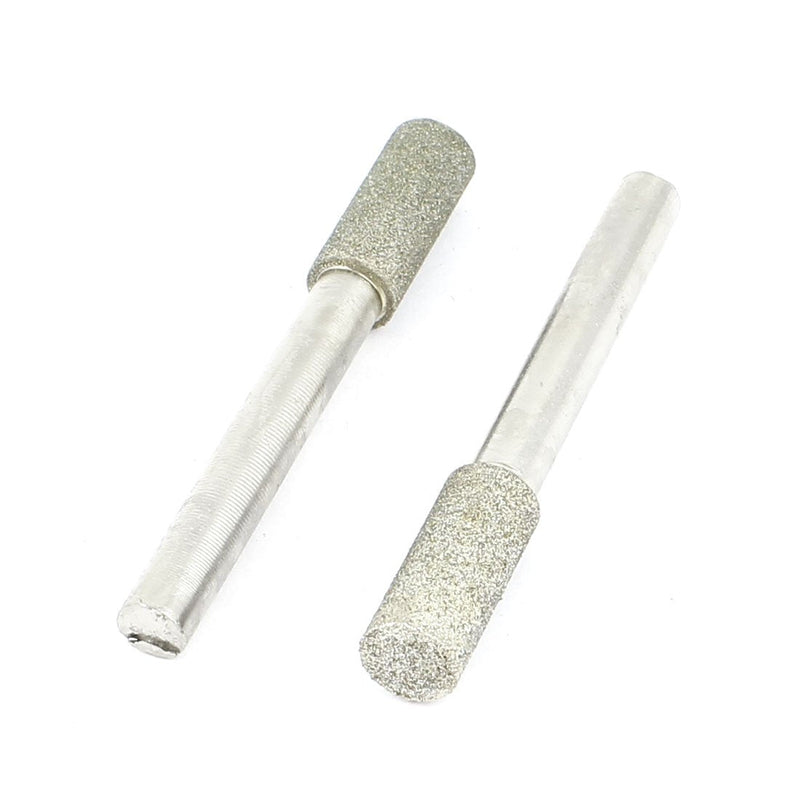 [Australia - AusPower] - 6mm Shank 8mm Cylinder Head Mounted Points Grinding Bit 2 Pcs 