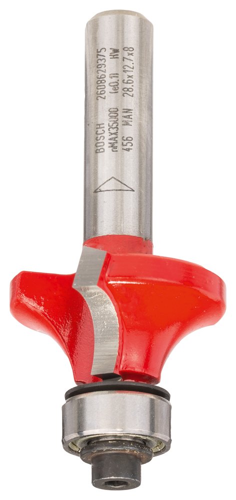 [Australia - AusPower] - Bosch 2608629375 Rounding Router bit Expert 8x28,6x55mm, Silver Ø 28,6mm 