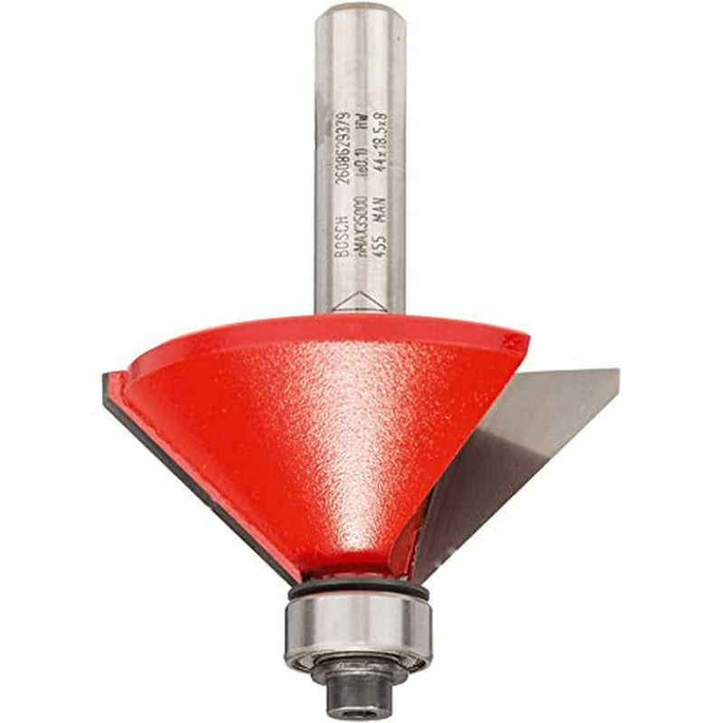 Bosch 2608629379 Chamfer-/laminate trim bit Black/Silver/Red, 5 x 8 mm 44 x 18,5 x 8 mm