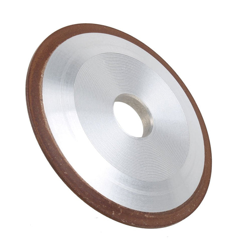 [Australia - AusPower] - 100mm Dia One Side Tapered Plain Resin Diamond Grinding Wheel to Grind Carbide Hard Steel 