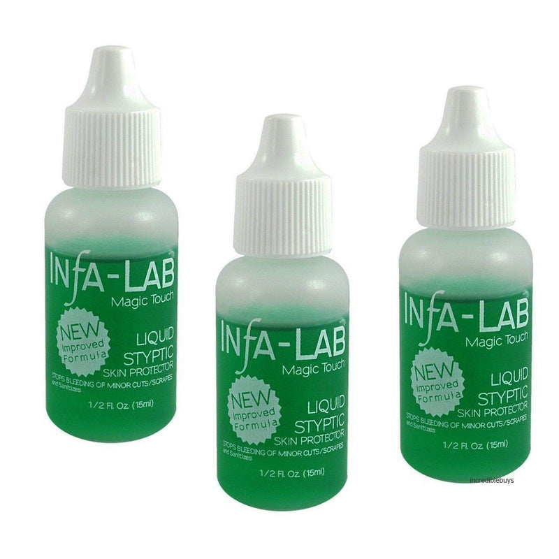 [Australia - AusPower] - Infalab Magic Touch Liquid Styptic Skin Protector Stop Bleeding Cuts (3 pieces) by Infalab 