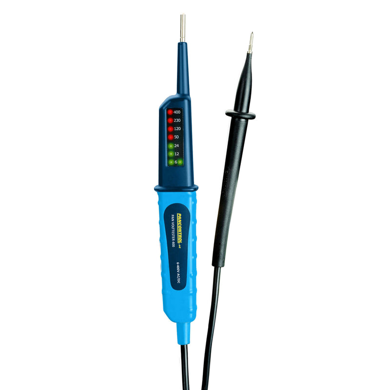 [Australia - AusPower] - Pancontrol PAN Volttester 400, 2-Pin Voltage Tester with LED Display, 6-400 V AC/DC, CAT III 400 V 