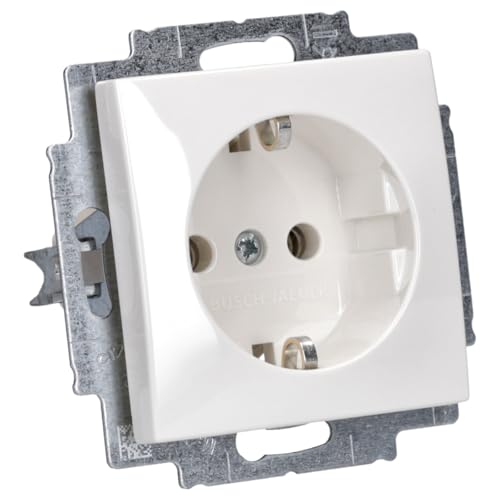 Busch-Jaeger Schuko Socket Outlet Insert 20 EUC-914 Alpine White Busch-Balance SI Socket 4011395191200 | (thermoplastic) Alpine white Busch-balance SI 2CKA002011A6232 Plug-in outlet