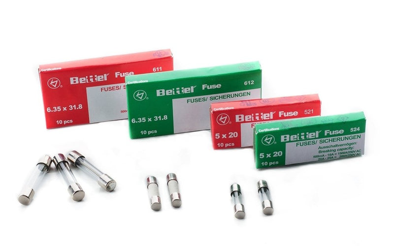 Fuse 8A Slow 5 x 20mm 250V Type 522 Pack of 10 Fine Fuse Glass Fuse G Fuse