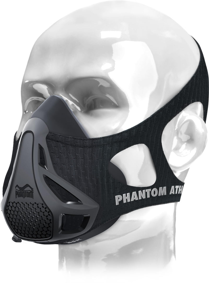 Phantom Athletics Training Mask - Endurance Training for More Performance in Sports M Black