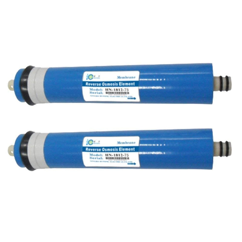 [Australia - AusPower] - HUINING Reverse Osmosis Membrane Housing Kit for Household Water Filter System (75GPD 2PCS) 2 x 75 GPD 