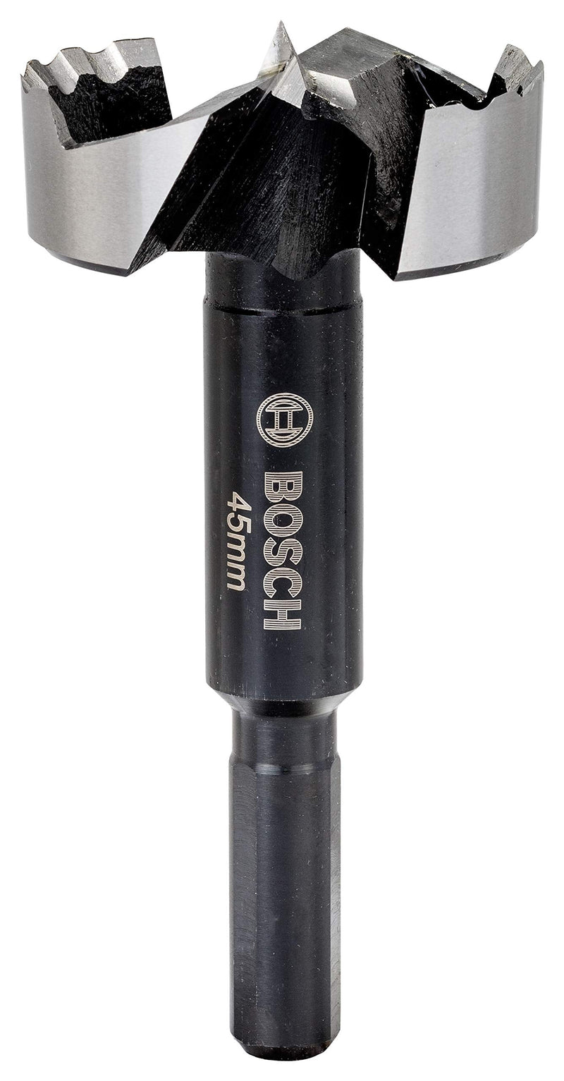 [Australia - AusPower] - Bosch 2608577020 Toothed Forstner Drill Bit, Silver/Black, 45 m 