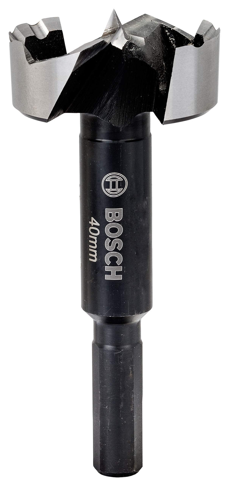 [Australia - AusPower] - Bosch Toothed Forstner Drill Bit, Silver/Black, 40 m Ø 40 mm 