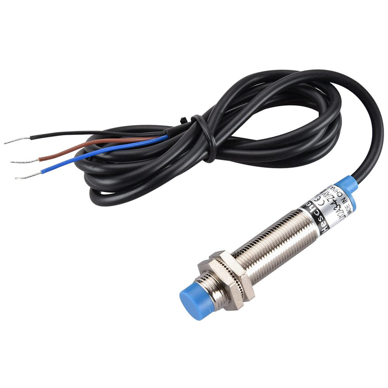 Heschen Inductive Proximity Switch with Sensor LJ12A3-4-Z/AY, Detector 4mm, 10-30V, 200mA, PNP NC (Normally Closed) 3 Wires