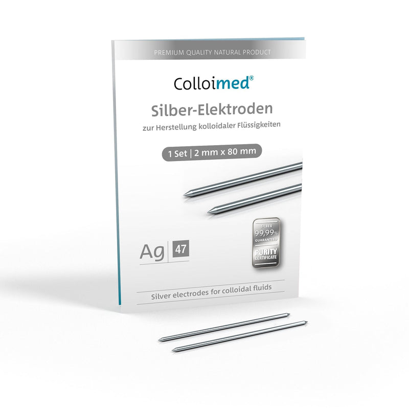 Silver Electrodes 1 Pair 2 mm x 80 mm for CM Series (Ag 2 x 80) Silber 2x80