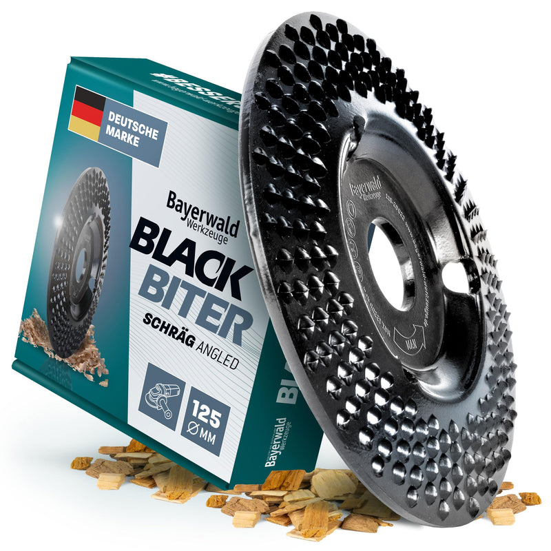 [Australia - AusPower] - Bayerwald “Black Biter” Rasp Shaping Disc | For Fast, Rough Grinding of Wood and Engineered Wood | For Angle Grinders Raspelscheibe BlackBiter Ø 125 mm 