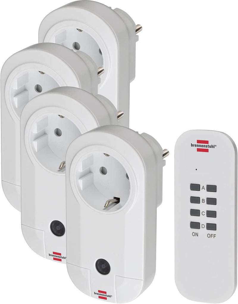 [Australia - AusPower] - Brennenstuhl Remote control set RC CE1 4001, radio socket set Single 