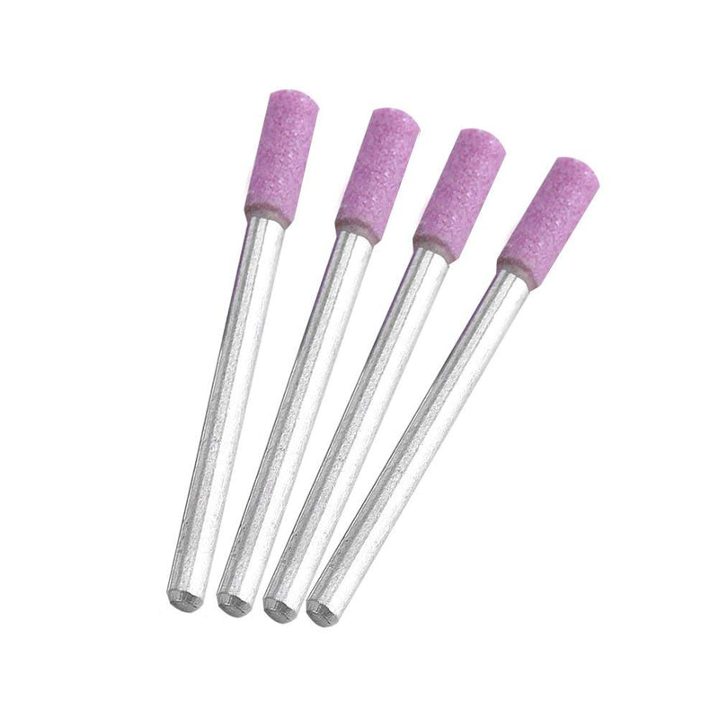 [Australia - AusPower] - Pack of 50 Sanding Disc Sharpening Shank Tools with 4 mm Whetstone Head, Durable Alloy, Long Service Life, Practical and Economical 