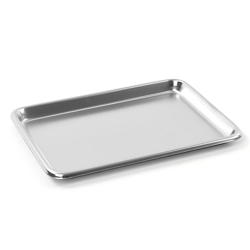 Teqler 134800 Stainless Steel Tray, 22.5 cm x 16 cm x 1.4 cm Length 22.5 cm x 16 cm x 1.4 cm