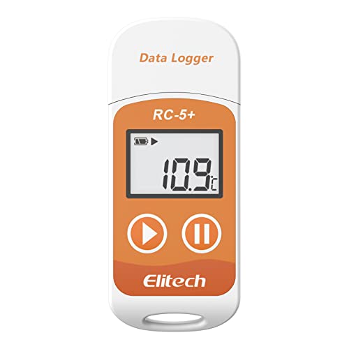 Elitech RC-5+ PDF USB Temperature Data logger Recorder 32000 Points High Accuracy (RC-5+) RC-5+ 1 Pack