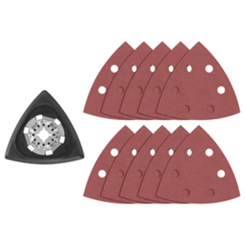 [Australia - AusPower] - Bosch OSL350SPDK 11 pc. Starlock Oscillating Multi-Tool Delta Sanding Pad Kit 3-1/2 In. Set: Delta sanding pad + 10 sheets 