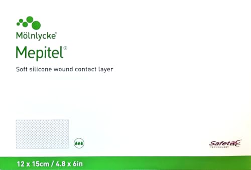 Mepitel 5 x Soft Silicone Wound Contact Layer Safetac Technology 12cm Wide 15cm Long ME291000