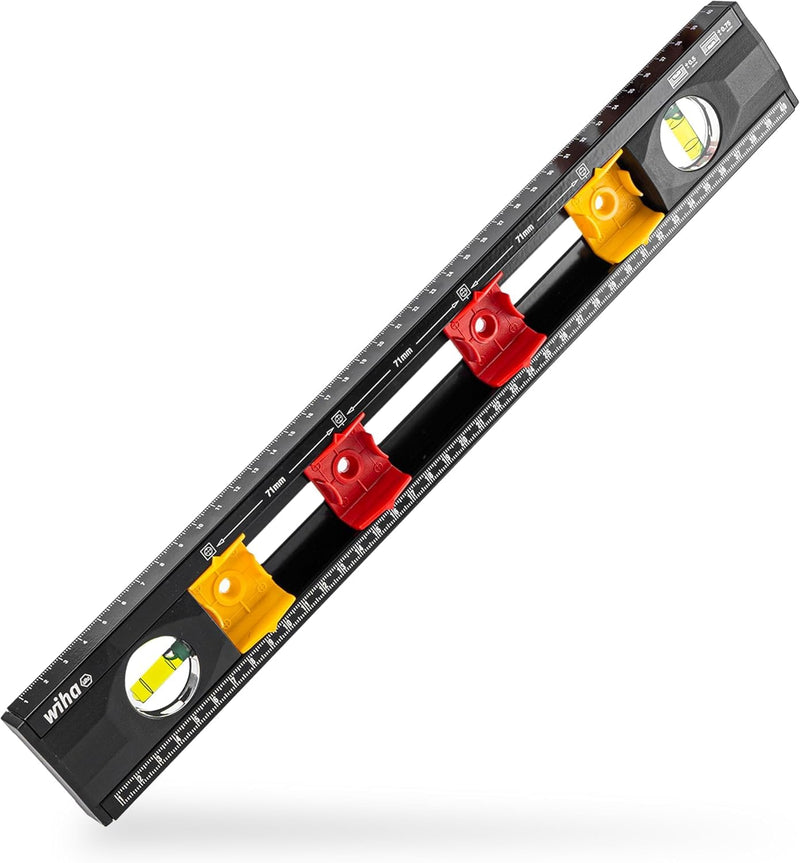 Wiha Spirit Level Electricians (42074) 40 cm with Marking Aids for Electrical Installation Work for Professionals Distance Marking for Flush-Mounted Boxes Perfect View of Levels | (42074) for electrical installation work, distance marking, flush-mounte...